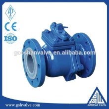 cast iron flanged ptfe lined ball valve